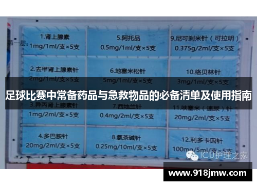 足球比赛中常备药品与急救物品的必备清单及使用指南